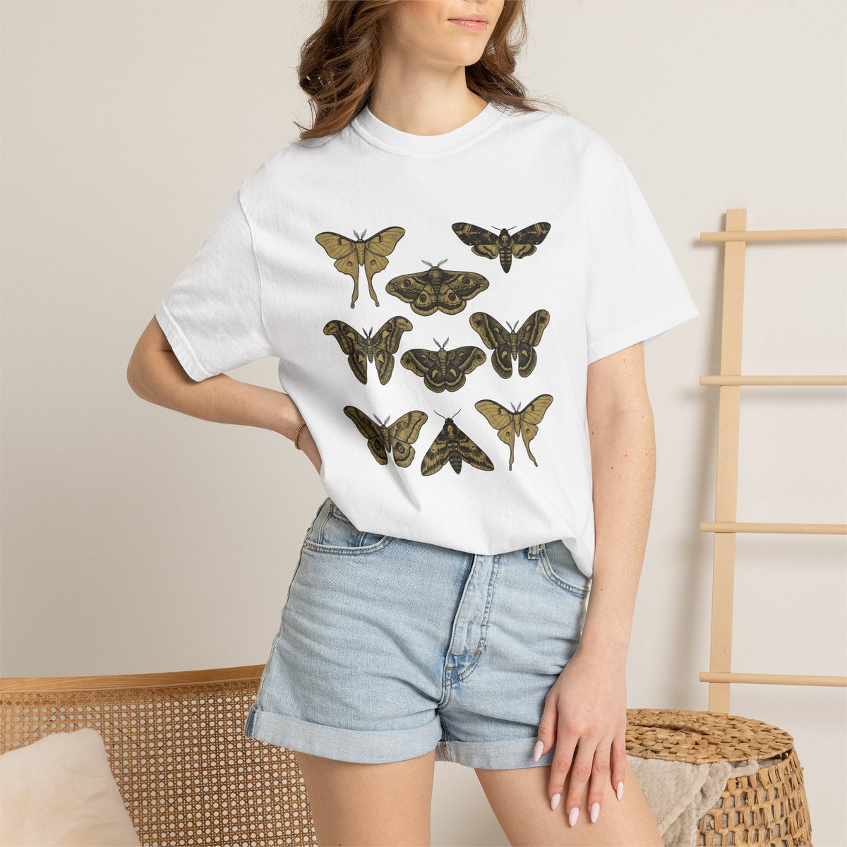 Moth Design Shirt Animals Environment Unisex Gift Sketch product image 6