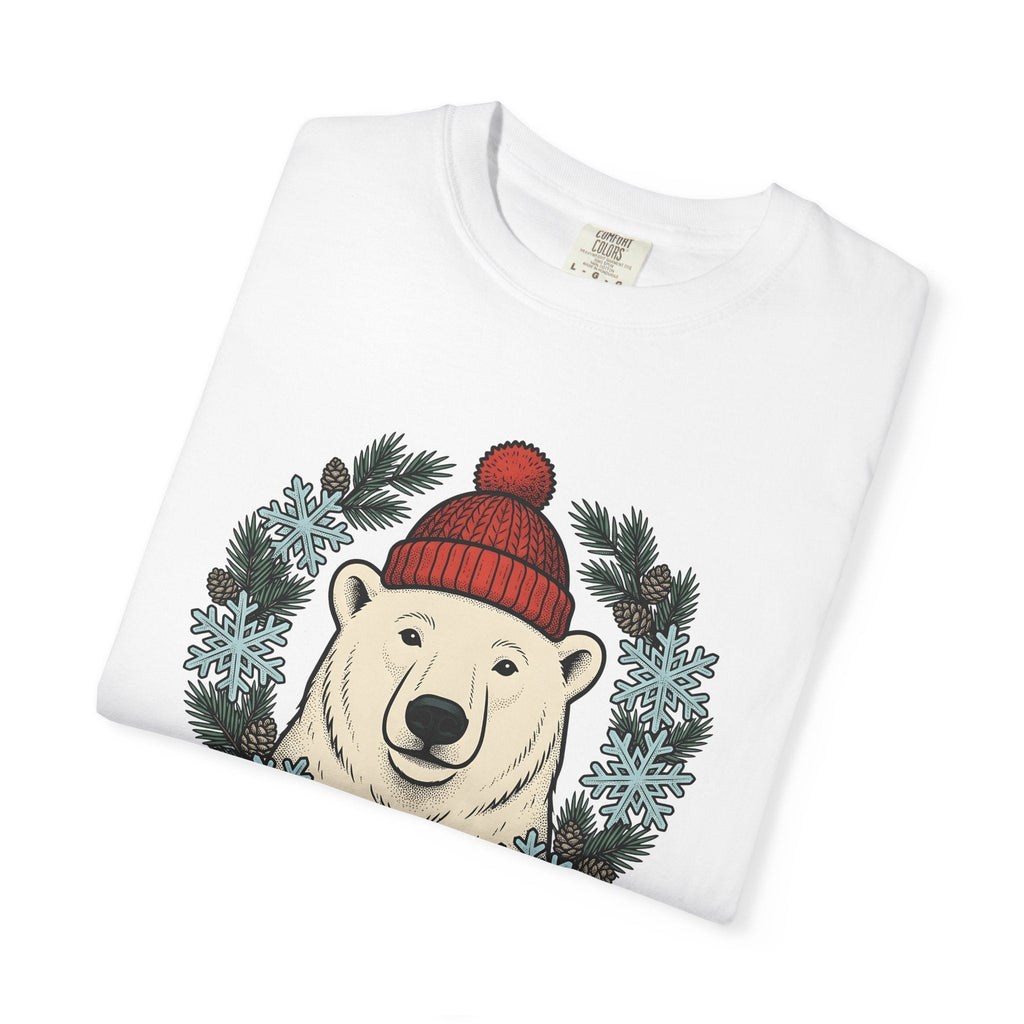 White Bear Shirt Christmas Wildlife Unisex Gift Sketch Tee product image 5