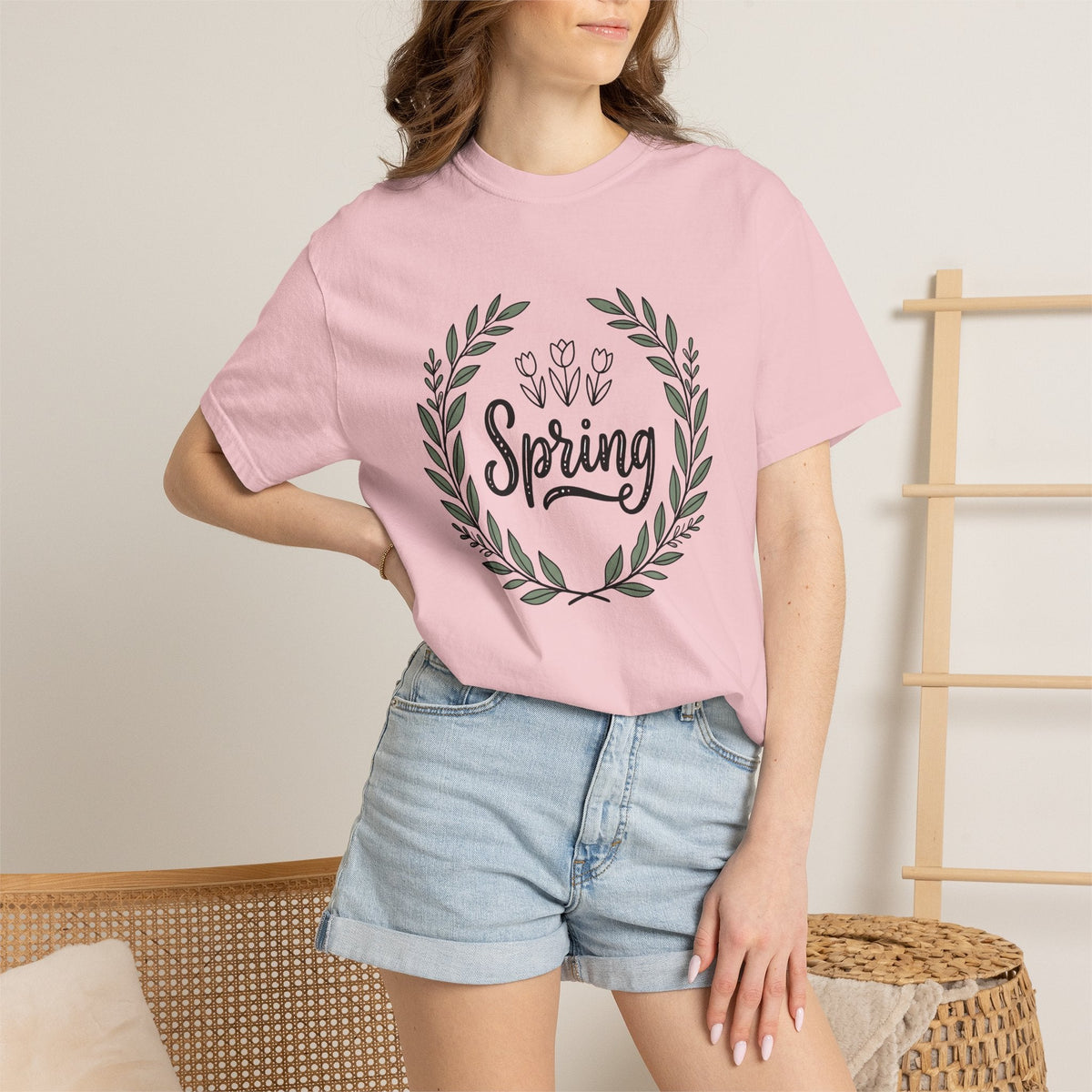 Flower Circle Shirt Spring Garden Unisex Gift Rustic Tee product image 12