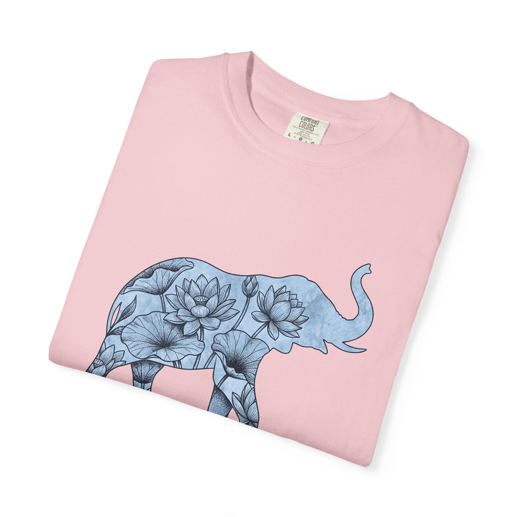 Elephant Flower Shirt Animals & Flowers Outdoors Gift Women product image 11