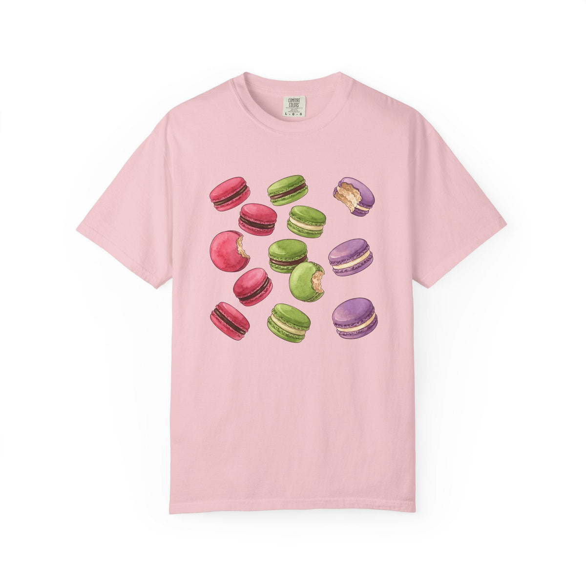 Macaron Design Shirt Desserts Pastry Unisex Gift Ink Tee product image 3