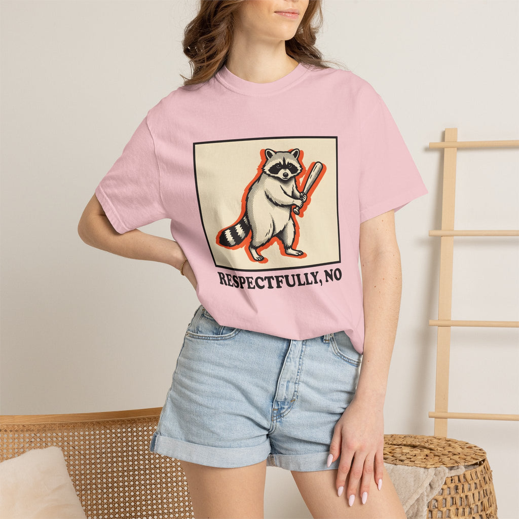 Raccoon Bat Shirt Funny Pets Unisex Gift Line Art Tee product image 12