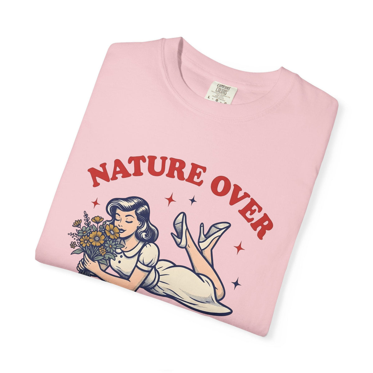 Girl Flowers Shirt Nature Positivity Gift for Women Vintage product image 11