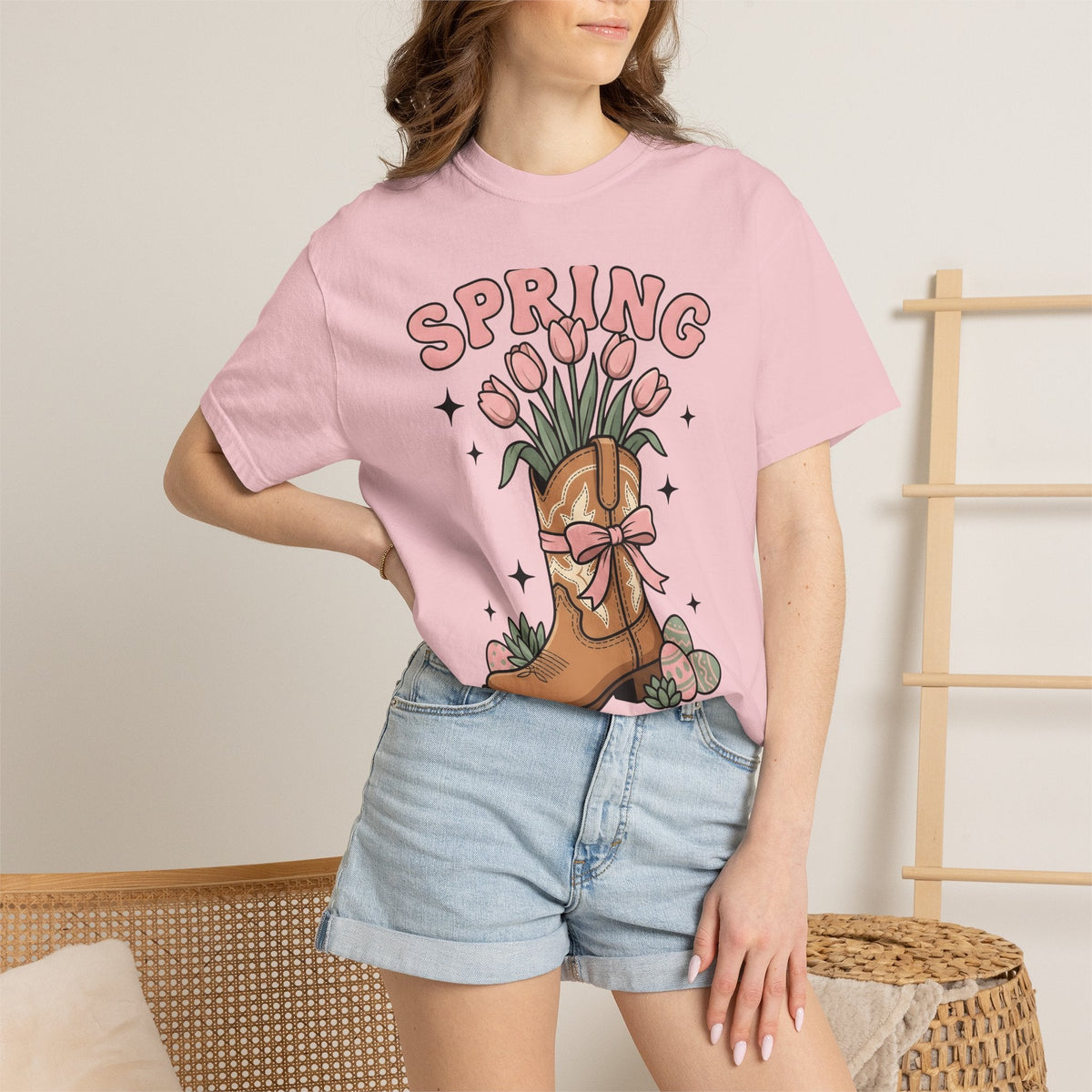 Cowboy Boot Bouquet Shirt Easter Garden Unisex Gift Sketch product image 12