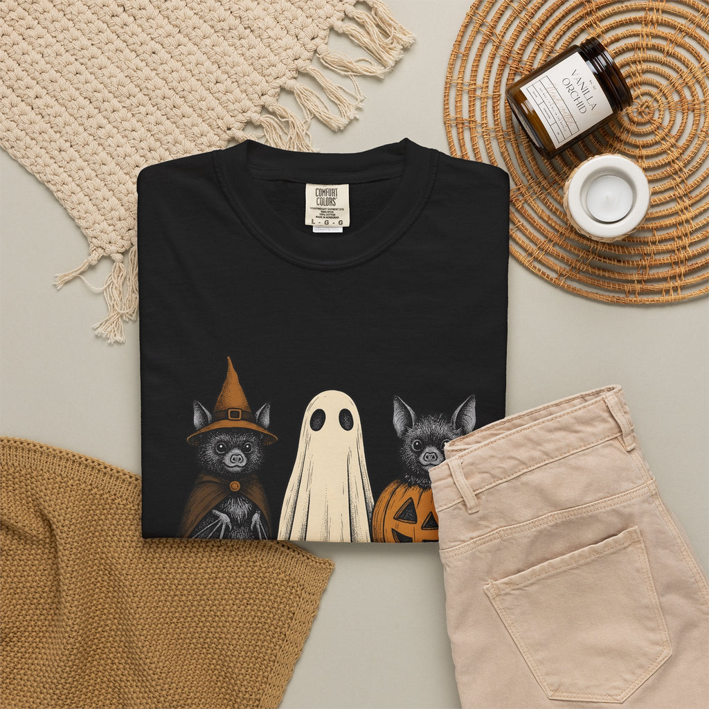 Bat Outfit Shirt Halloween Wildlife Unisex Gift Retro Tee product image 16