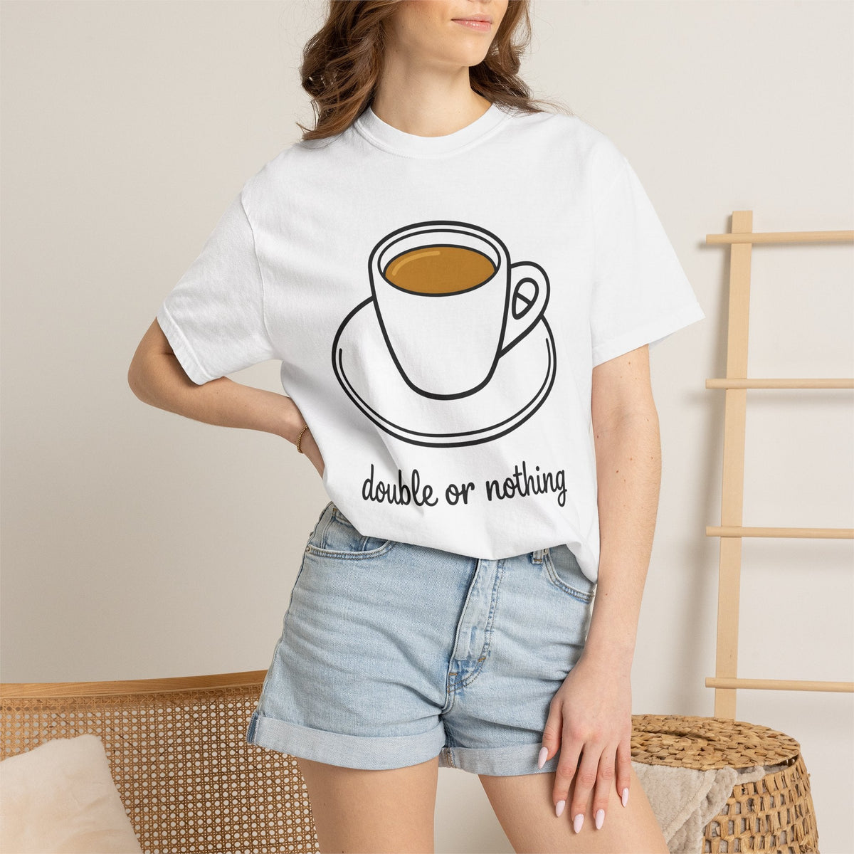 Espresso Cup Shirt Coffee Gourmet Unisex Gift Caricature Tee Coffee Mug T-Shirt