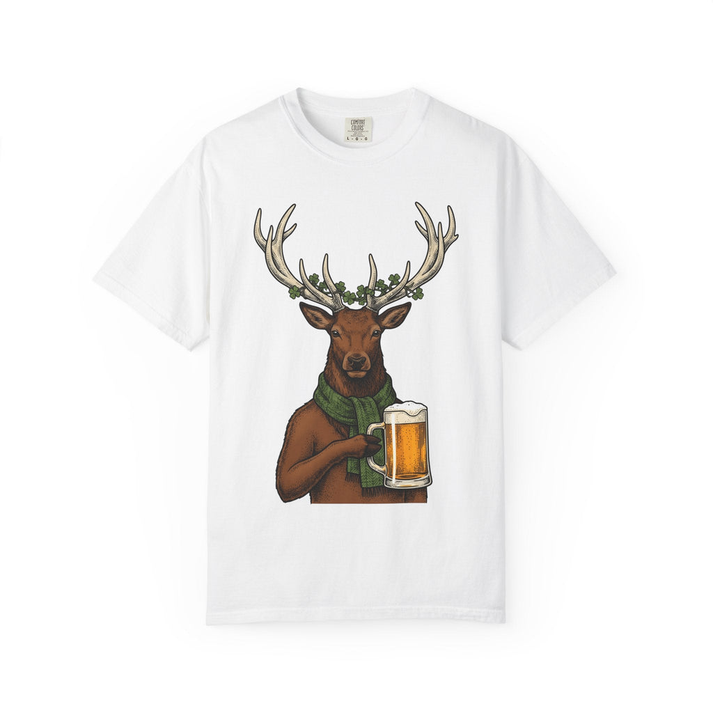 Deer Beer Mug Shirt St Patrick's Day Beer Unisex Gift Vintage Tee Beer Stein