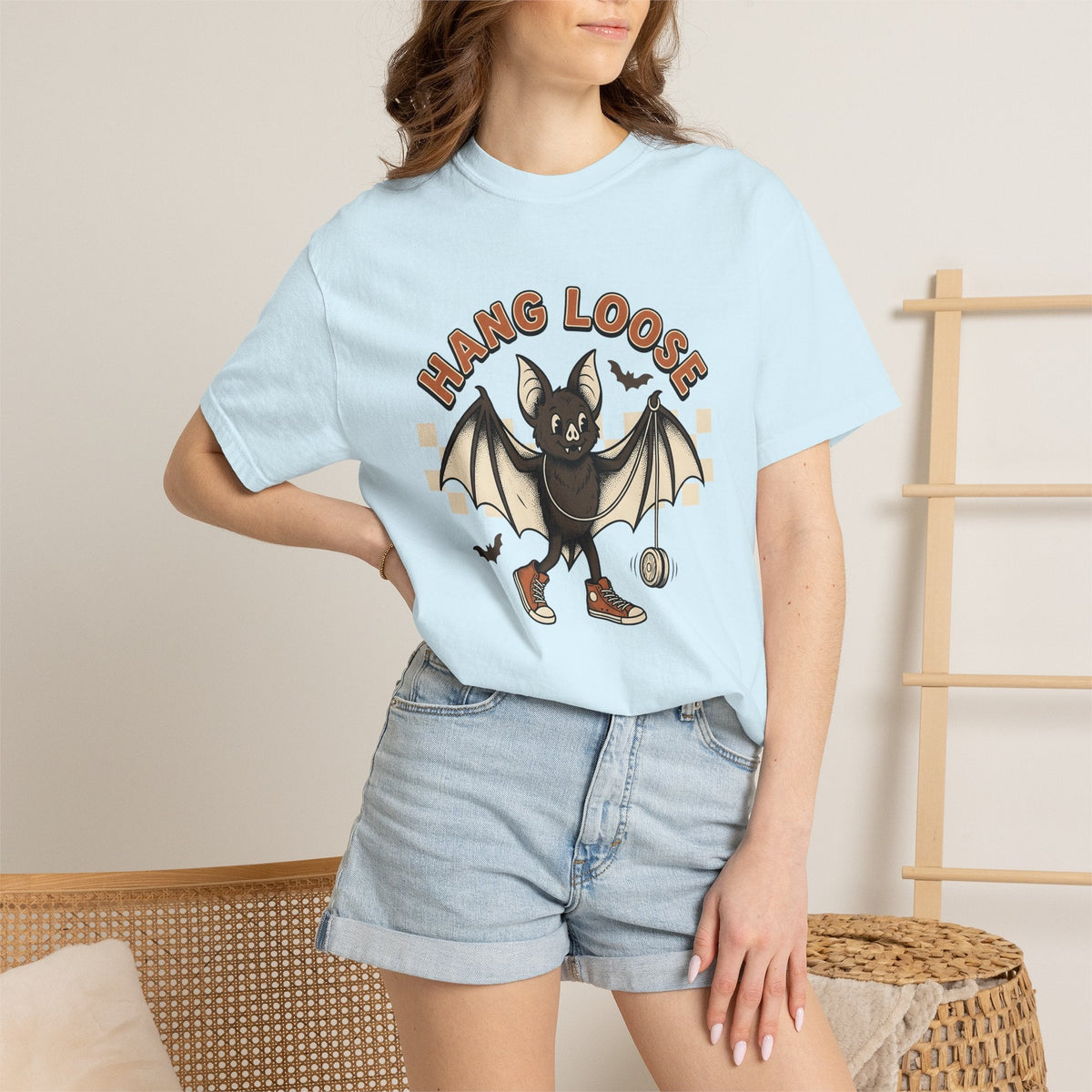 Flying Mammal Sneaker Shirt Halloween Creatures Unisex Gift Sketch Tee Bat Shoe