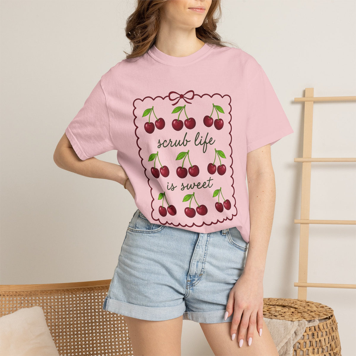 Cherry Graphic Shirt Nurses Food Gift Women Cute Tee Fruit product image 12