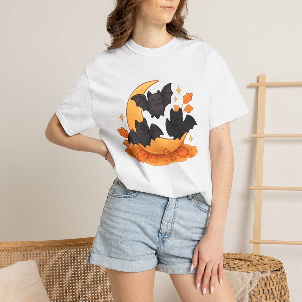 Cute Bats Shirt Halloween Autumn Unisex Gift Kawaii Tee product image 7