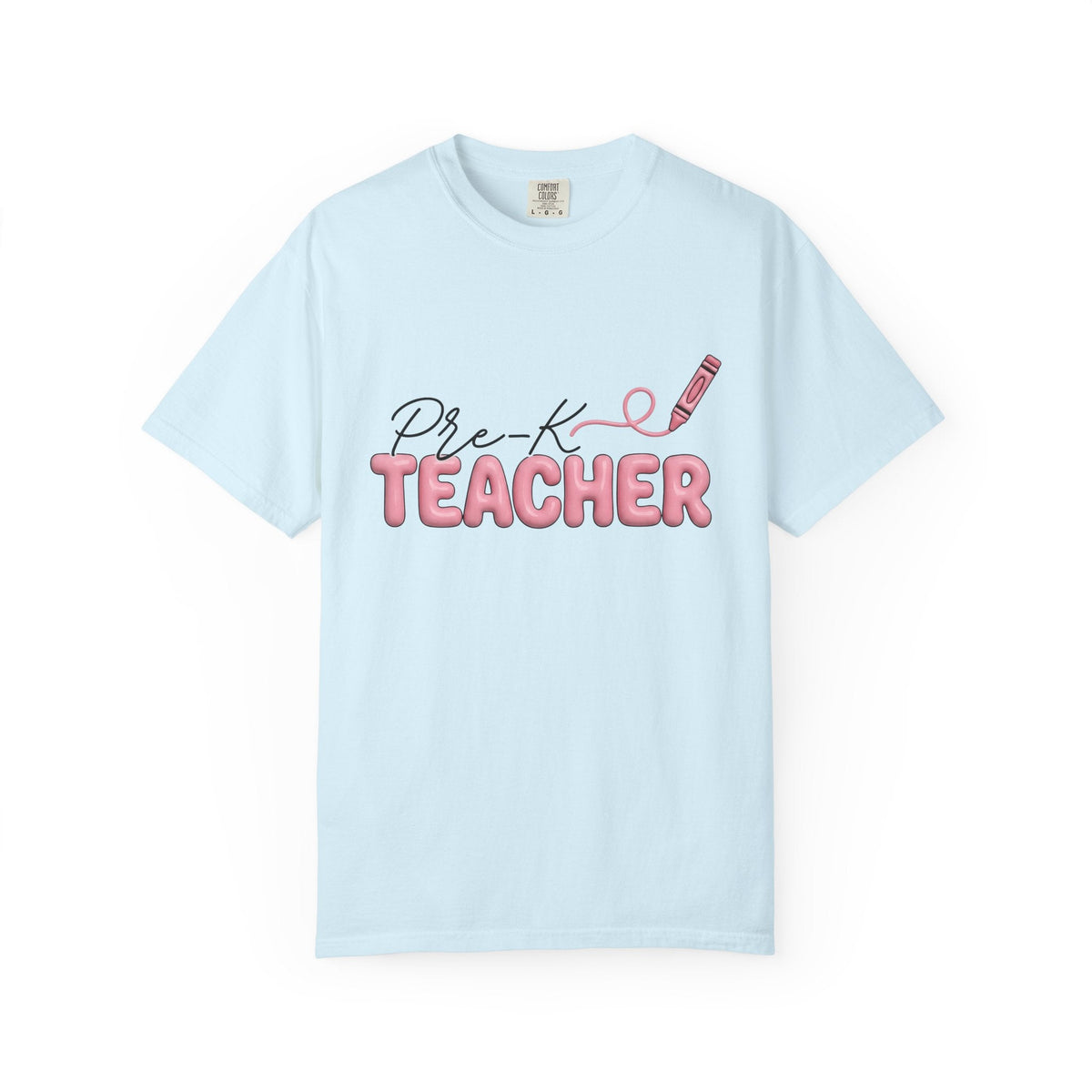 Crayon Illustration Shirt Teacher Education Gift Women Hand product image 2