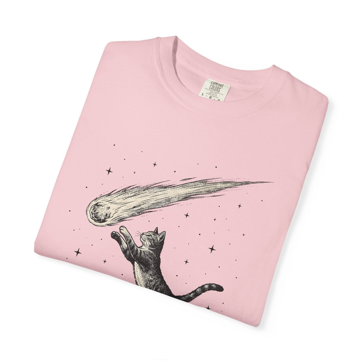 Leaping Cat Shirt Galaxy Unisex Gift Retro Tee Kitten product image 11