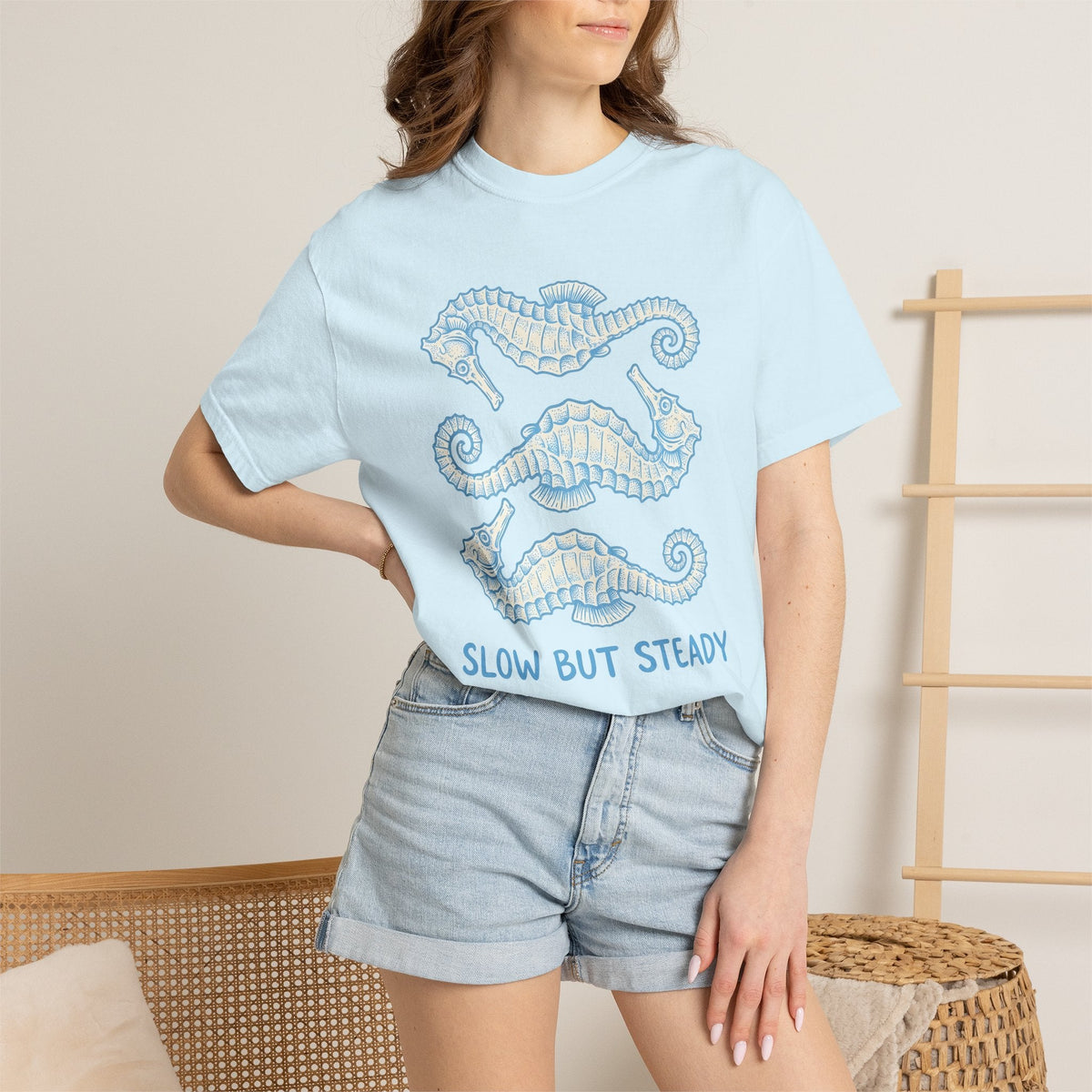 Seahorse Art Shirt Animal Aquatic Gift Women Line Tee product image 9