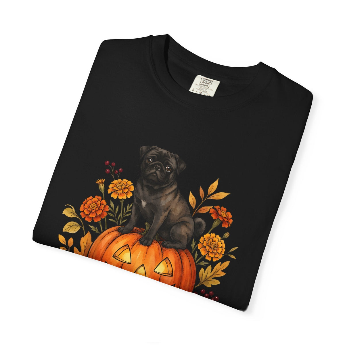 Pug Pumpkin Shirt Halloween Canine Fan Unisex Gift Old product image 15