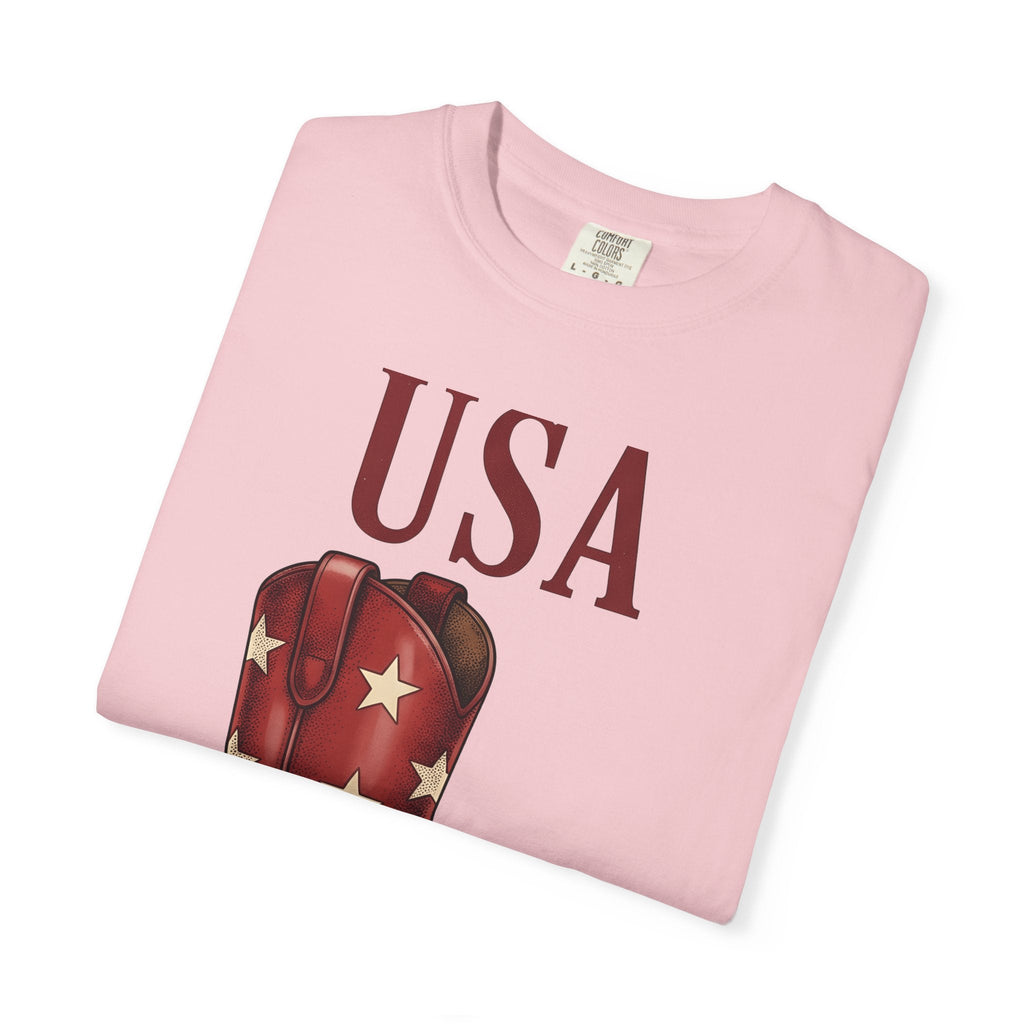 Western Boot Shirt America Cowboy Unisex Gift Retro Tee product image 11