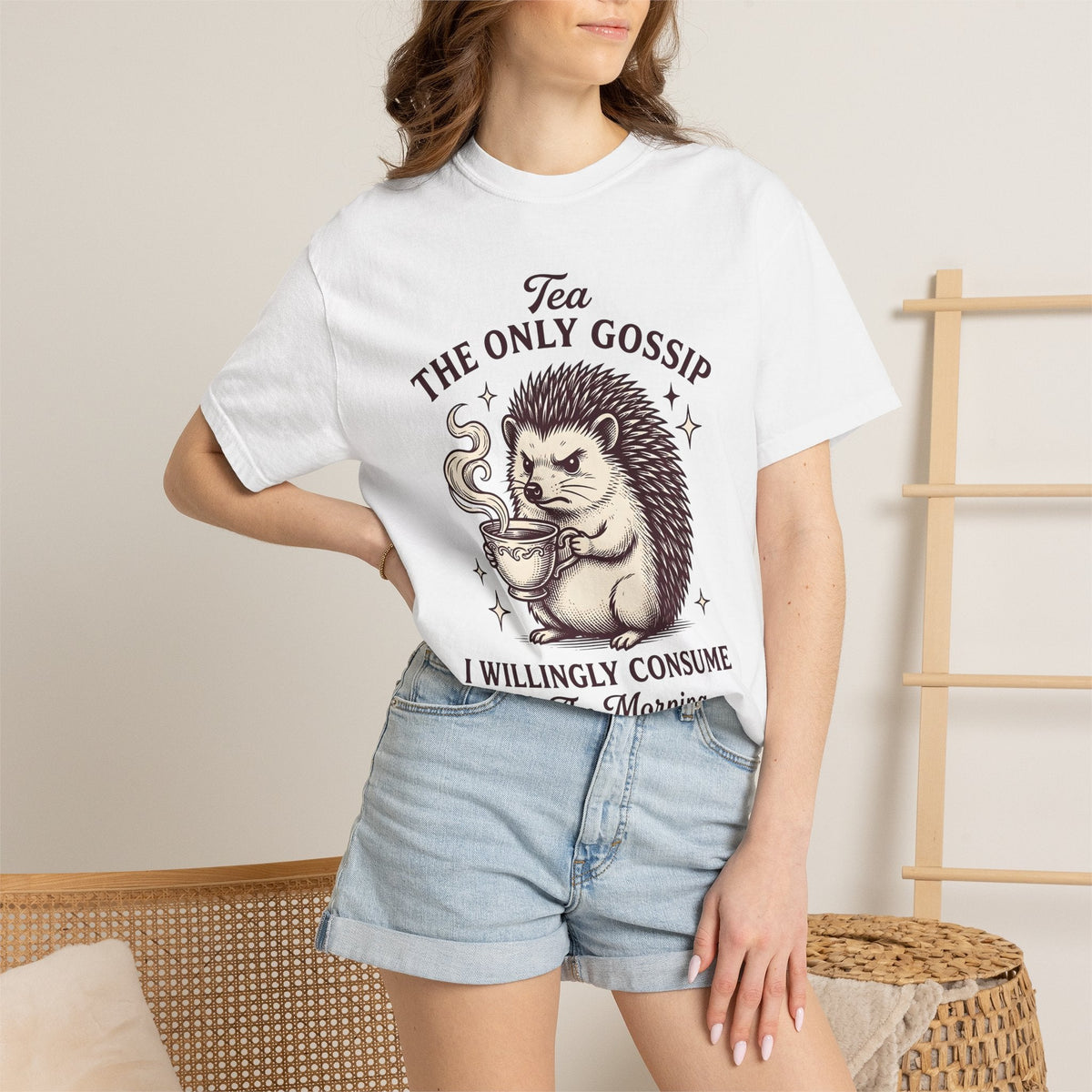 Hedgehog Cup Shirt Cute Wildlife Unisex Gift Sketch Tee Mug T-Shirt Adorable Fan