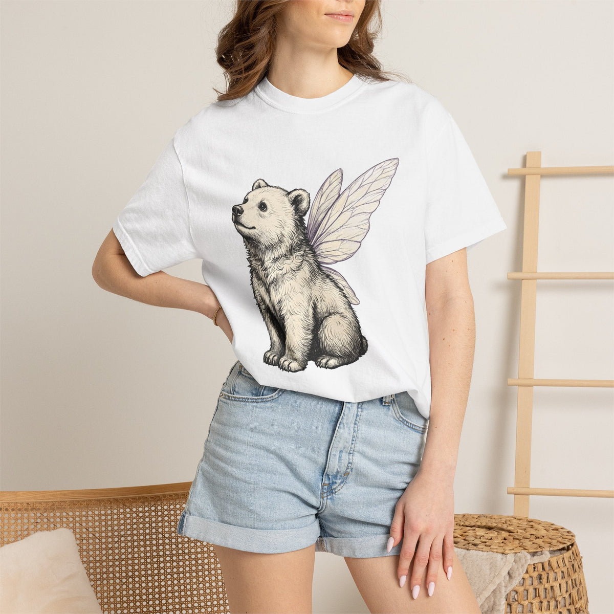 Fairy Bear Shirt Cute Fantasy Unisex Gift Whimsical Tee product image 6