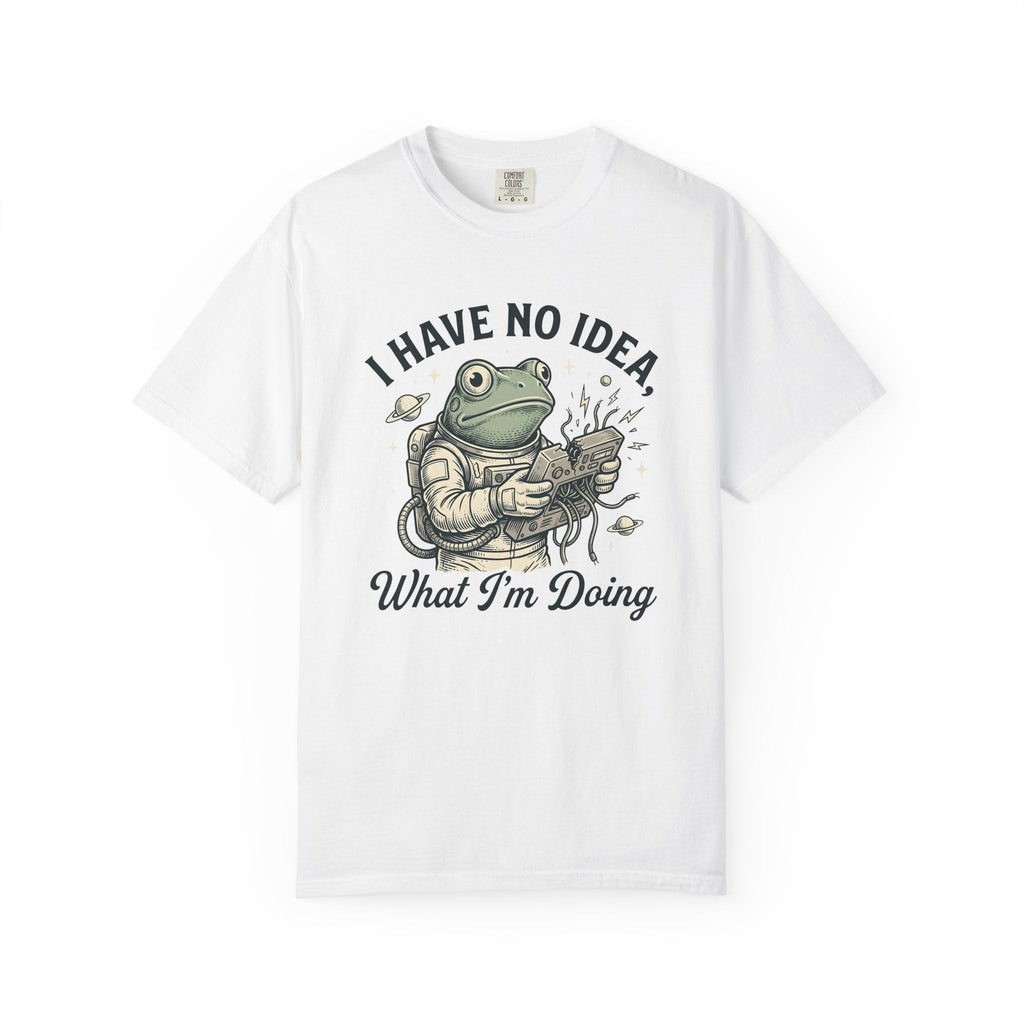 Astronaut Frog Shirt Funny Planets Unisex Gift Cartoon Tee product image 1