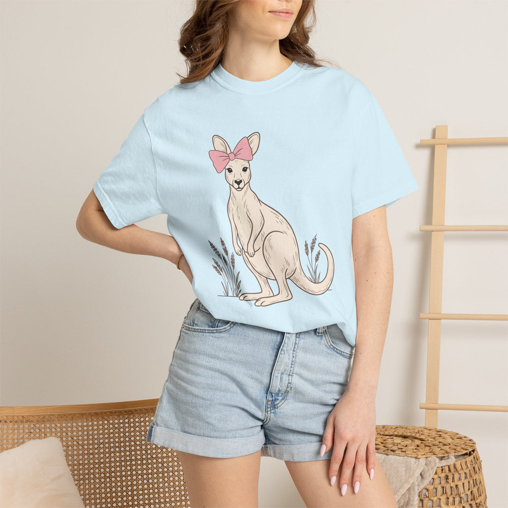 Kangaroo Ribbon Shirt Cute Wildlife Unisex Gift Sketch Tee product image 9