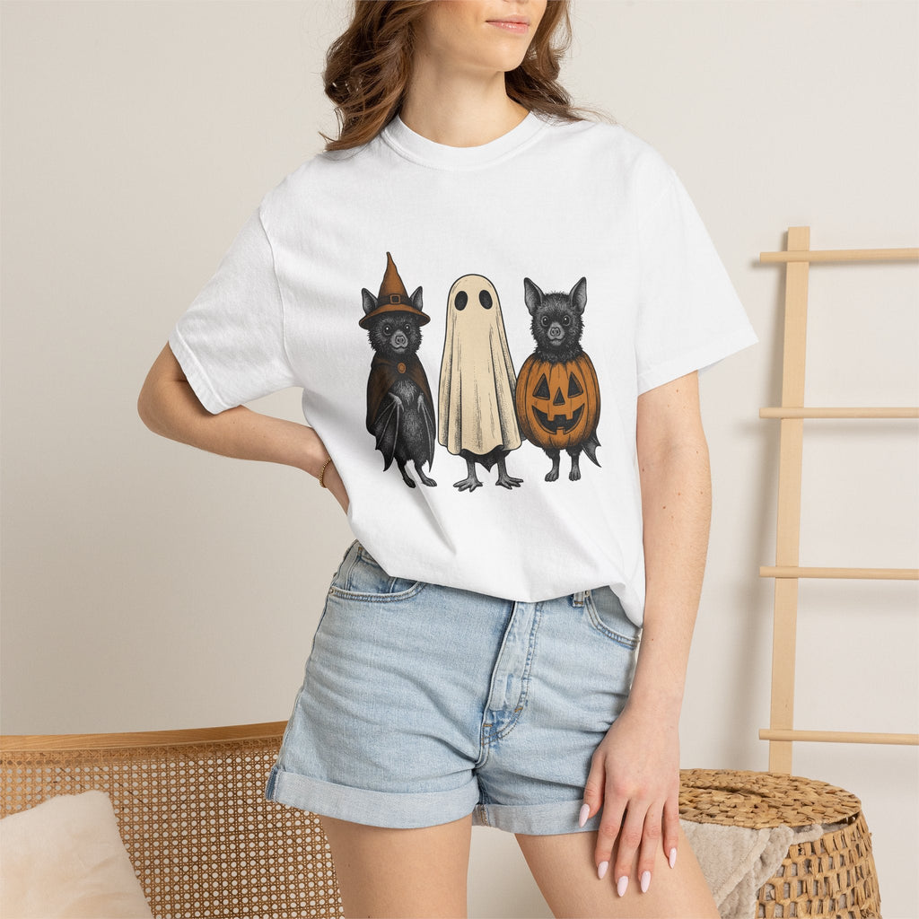 Bat Outfit Shirt Halloween Wildlife Unisex Gift Retro Tee product image 7