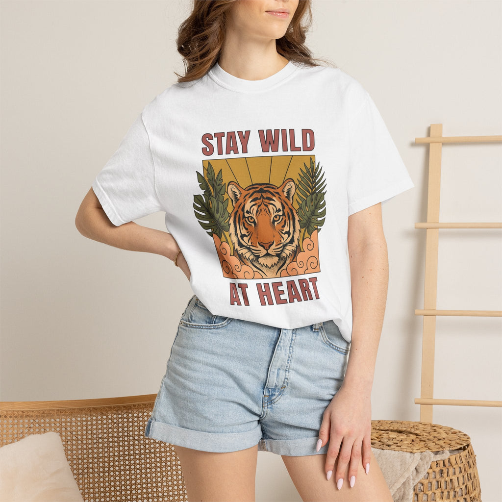 Tiger Face Shirt Animal Nature Gift Women Boho Tee T-Shirt product image 6