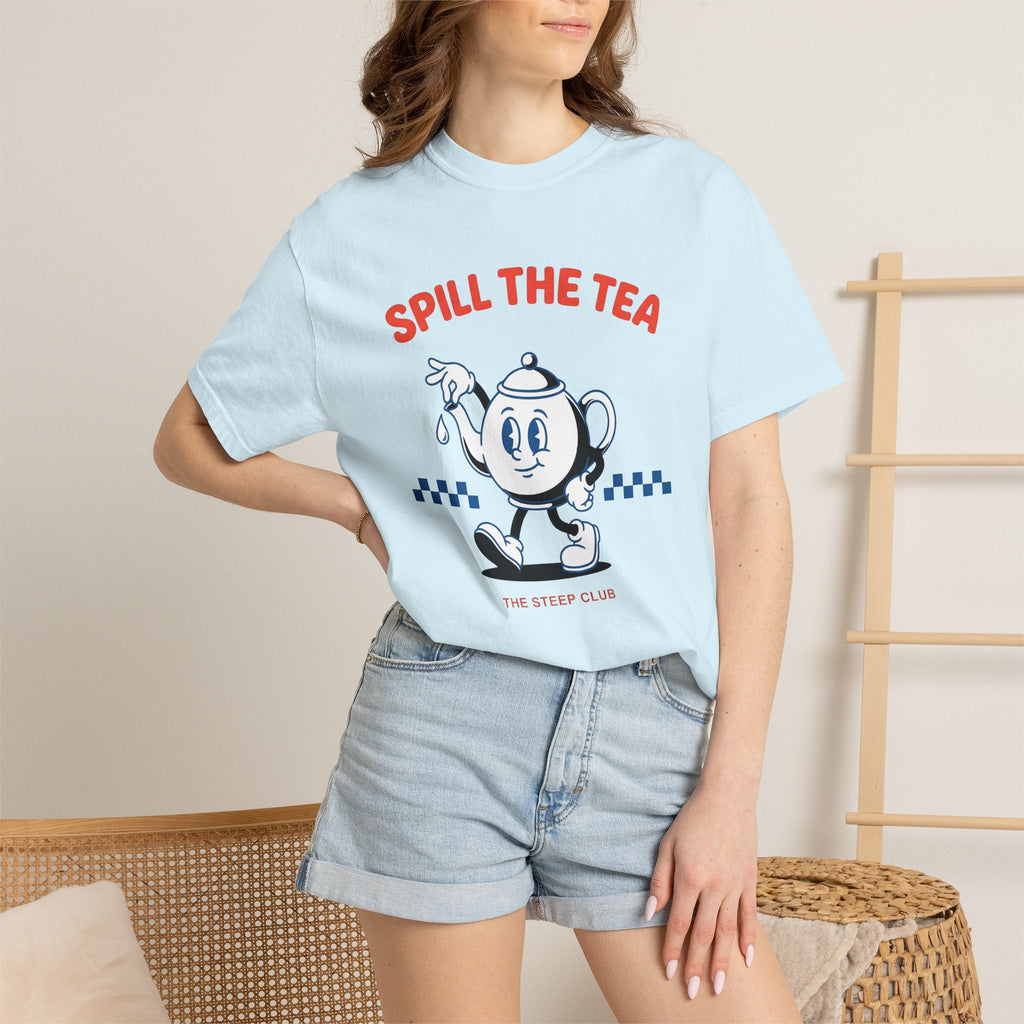 Kettle Mascot Shirt Tea Joke Unisex Gift Comic Tee Teapot T-Shirt Tea Fan