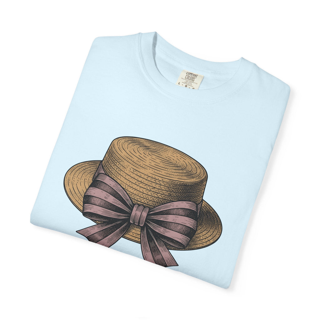 Summer Hat Shirt Easter Outfit Unisex Gift Farmhouse Tee Sunhat T-Shirt Easter