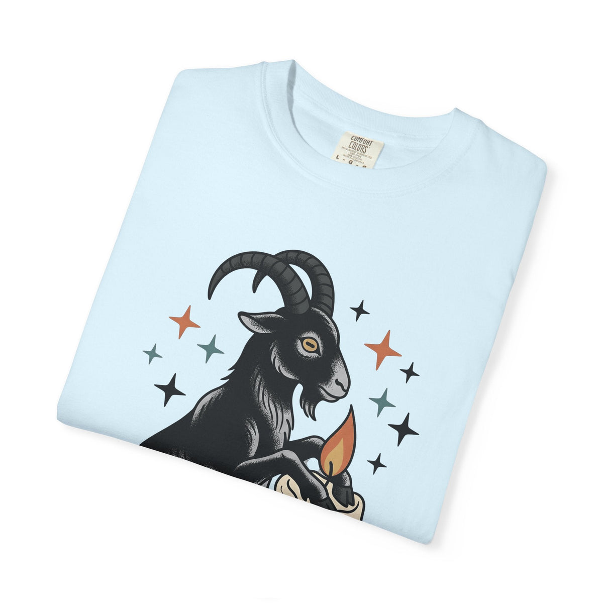 Goat Candle Shirt Boho Chic Gothic Unisex Gift Tattoo Tee product image 8