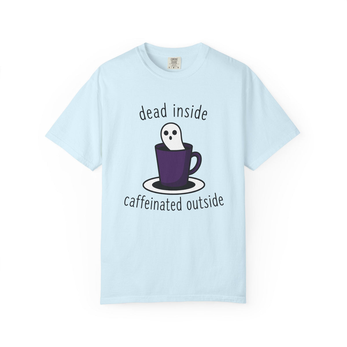 Ghost Coffee Cup Shirt Coffee Humor Unisex Gift Cartoon Tee Coffee Mug T-Shirt