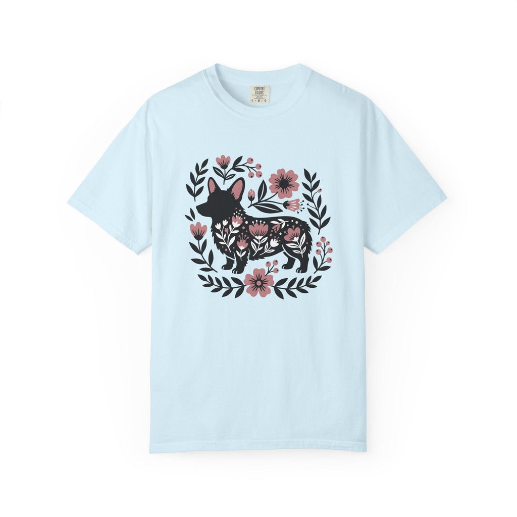 Corgi Puppy Shirt Dog Botanical Unisex Gift Boho Tee product image 2