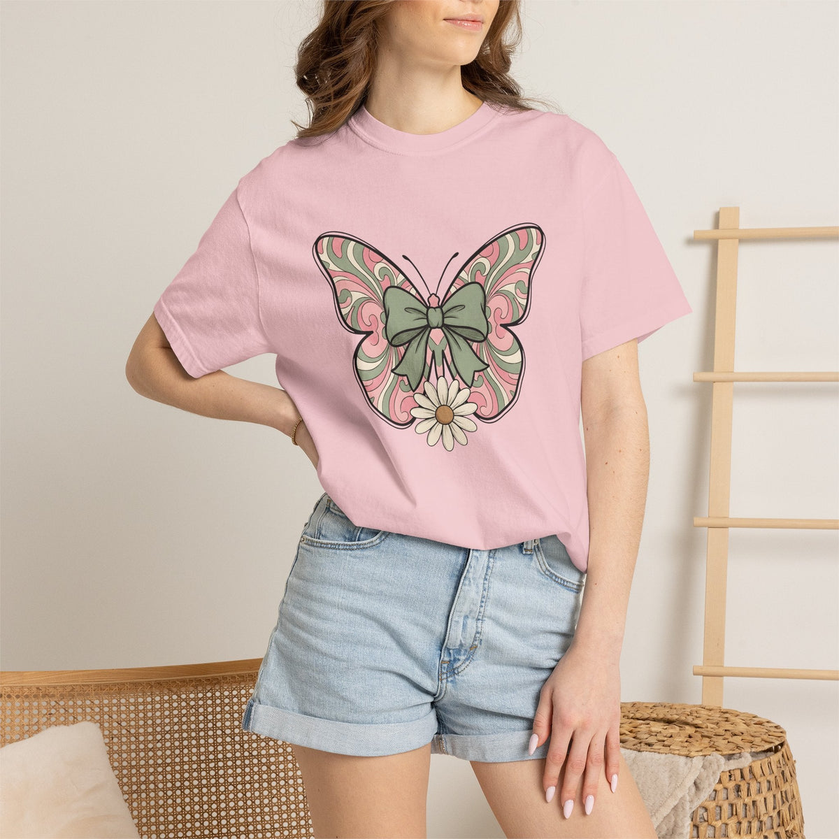 Butterfly Ribbon Shirt Easter Garden Unisex Gift Soft product image 12