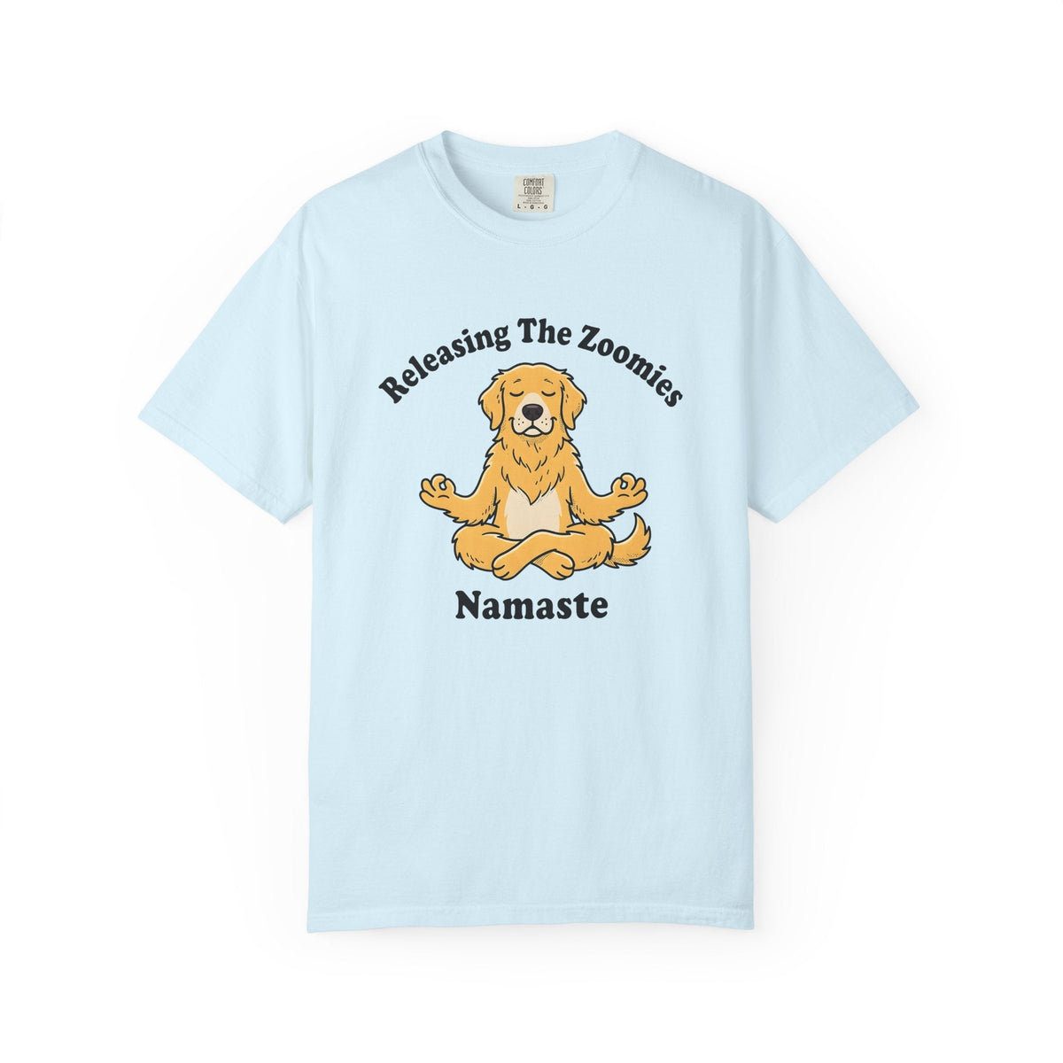 Zen Dog Shirt Yoga Fitness Unisex Gift Illustration Tee product image 2