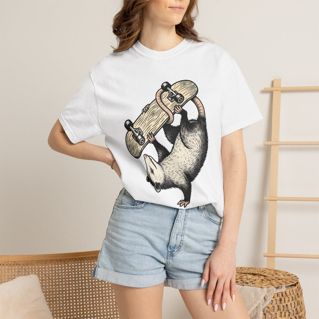 Night Possum Skateboard Shirt Animals Action Sports Unisex product image 6