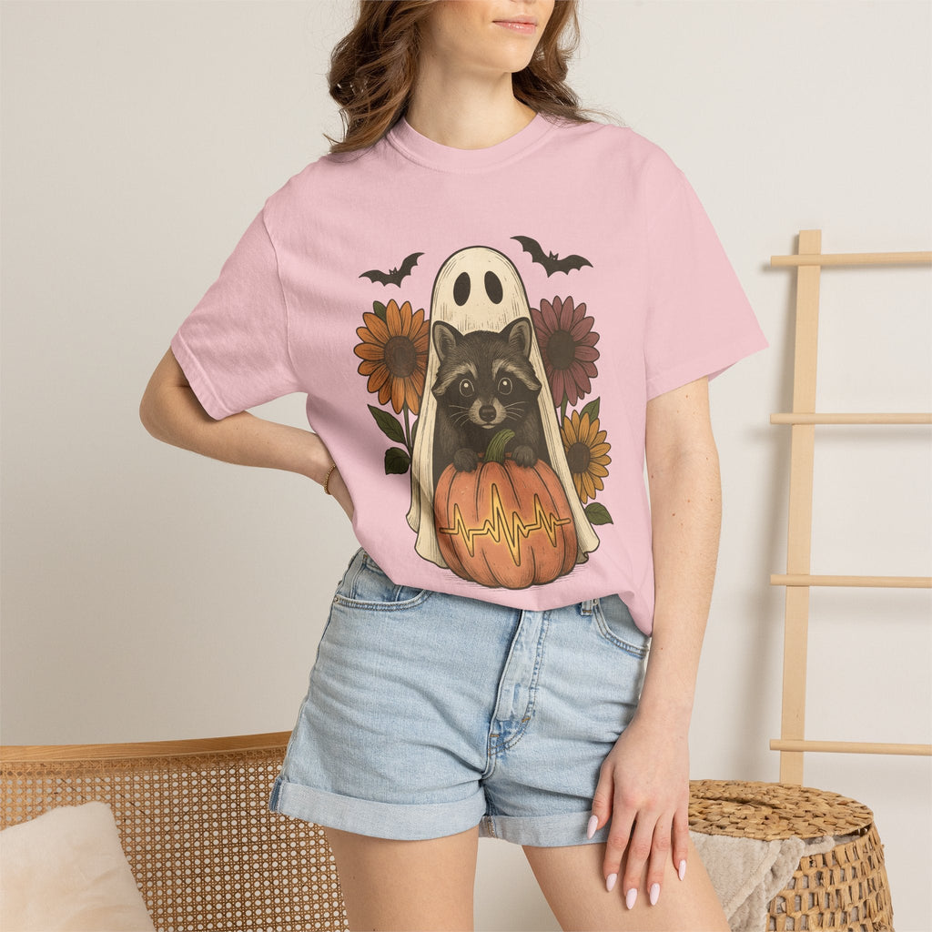 Raccoon Ghost Pumpkin Shirt Halloween Animal Unisex Gift product image 13