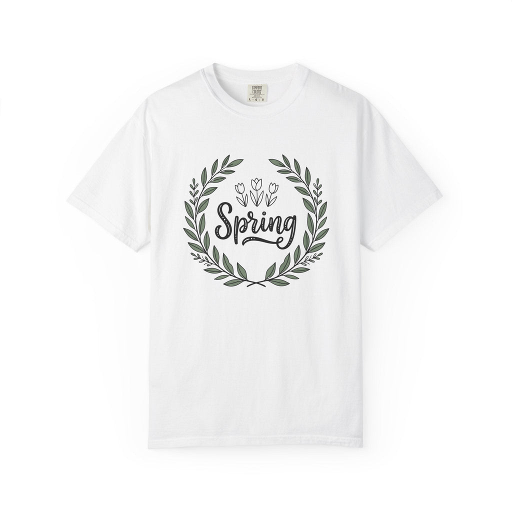 Flower Circle Shirt Spring Garden Unisex Gift Rustic Tee product image 1