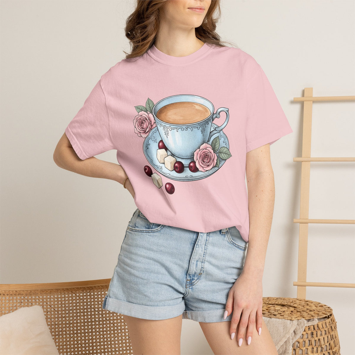 Coffee Mug Shirt Coffee Bouquet Unisex Gift Retro Tee Mug T-Shirt Coffee Fan