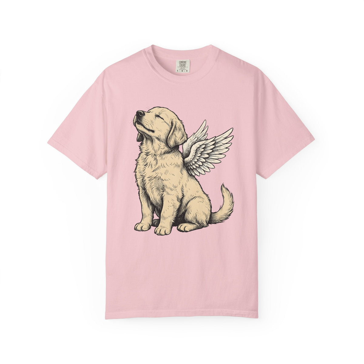 Angel Dog Shirt Unisex Gift Hand Drawn Tee Puppy T-Shirt Fan product image 3