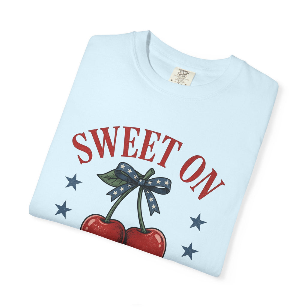 Cherry Pair Shirt America Fruit Gift Women Vintage Tee product image 8
