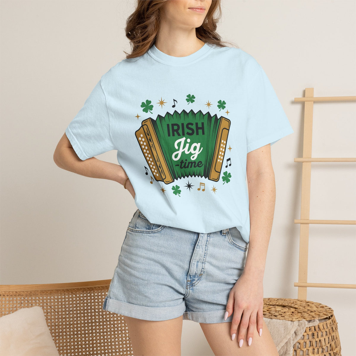 Accordion Art Shirt St Patrick's Day Sounds Gift Women product image 9