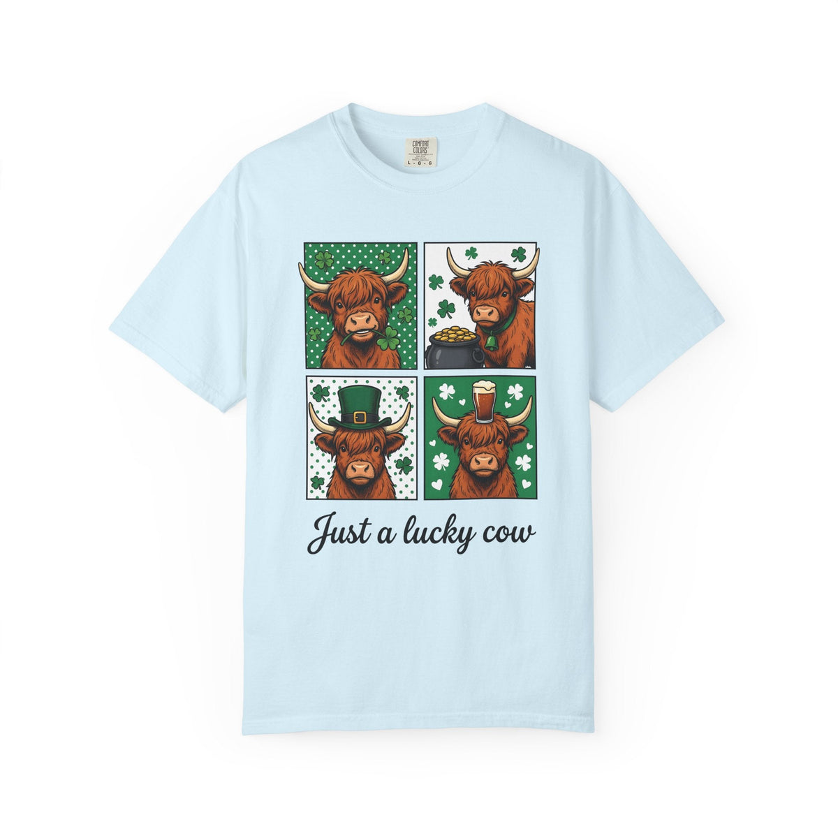 Highland Cow Shirt St Patrick's Day Animal Unisex Gift product image 2