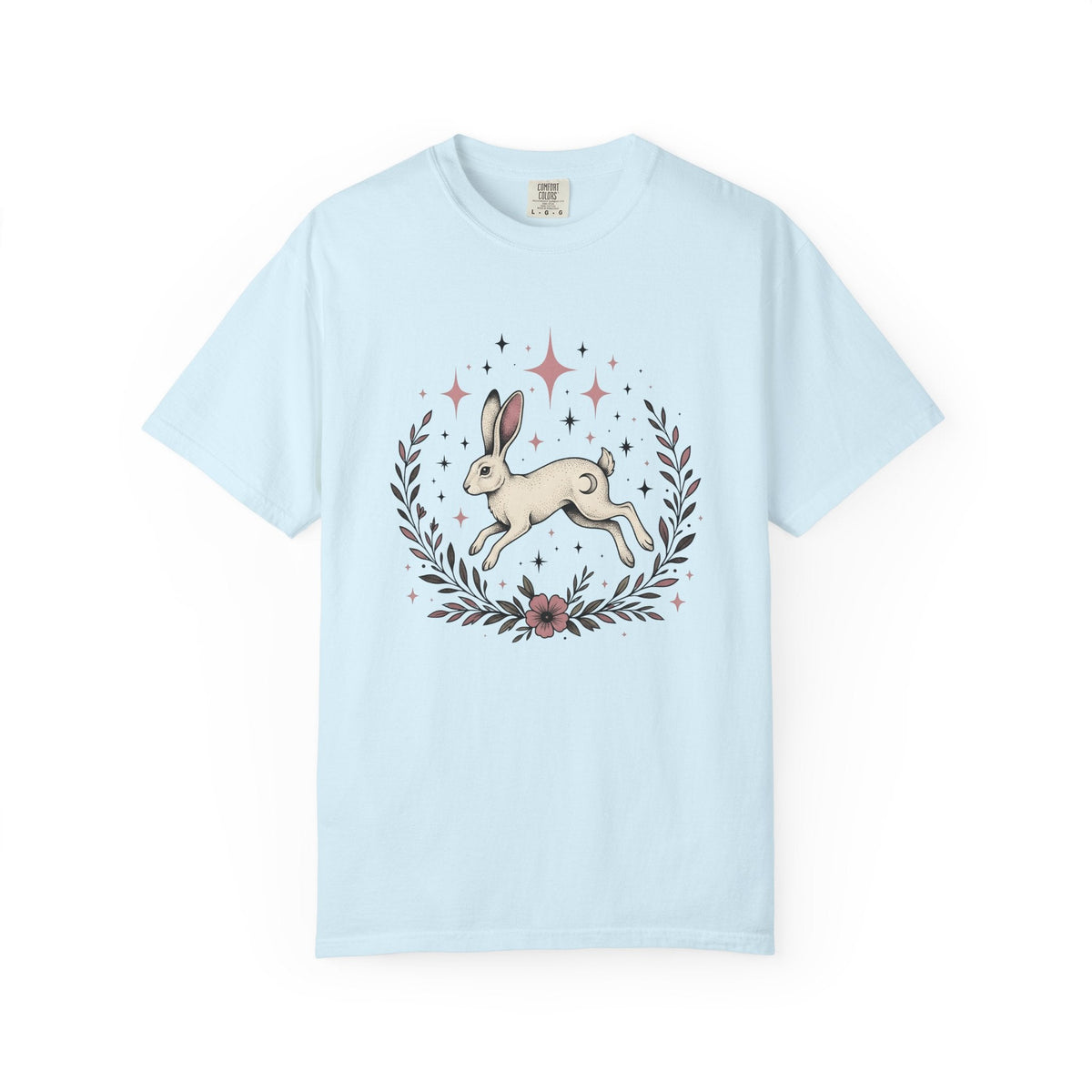 Hare Drawing Shirt Cute Pets Unisex Gift Folk Art Tee product image 2