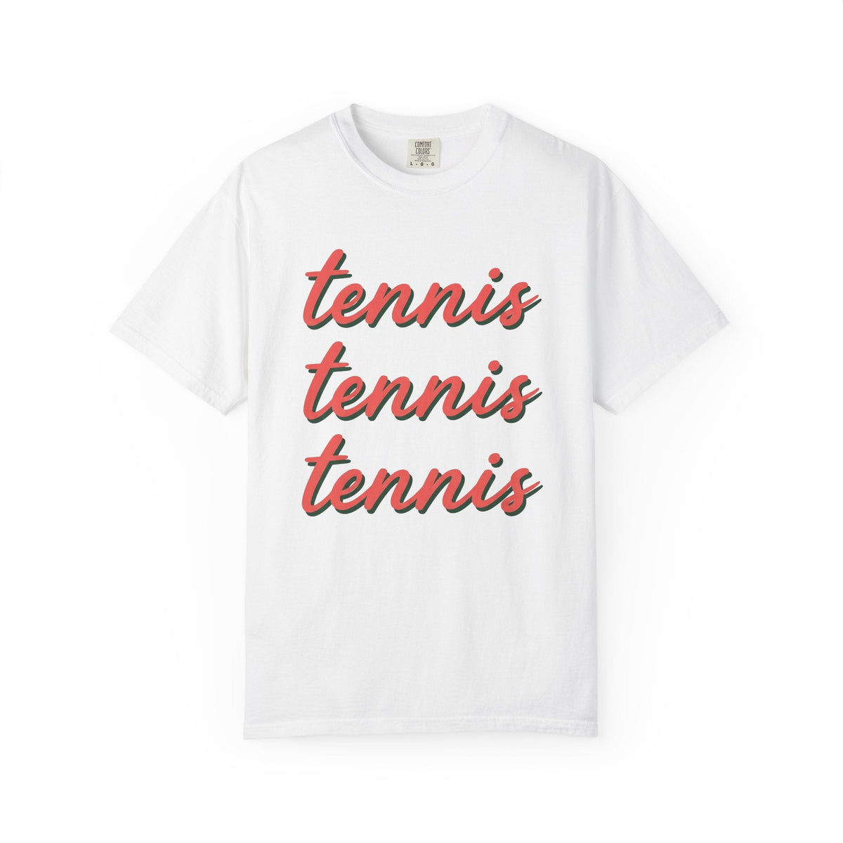 Tennis Font Shirt Player Gift Women Old School Tee product image 1
