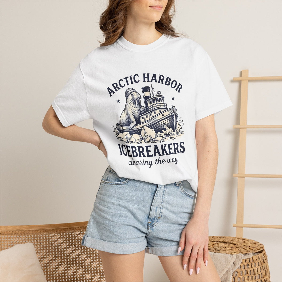 Walrus Boat Shirt Christmas Ocean Unisex Gift Vintage Tee product image 6