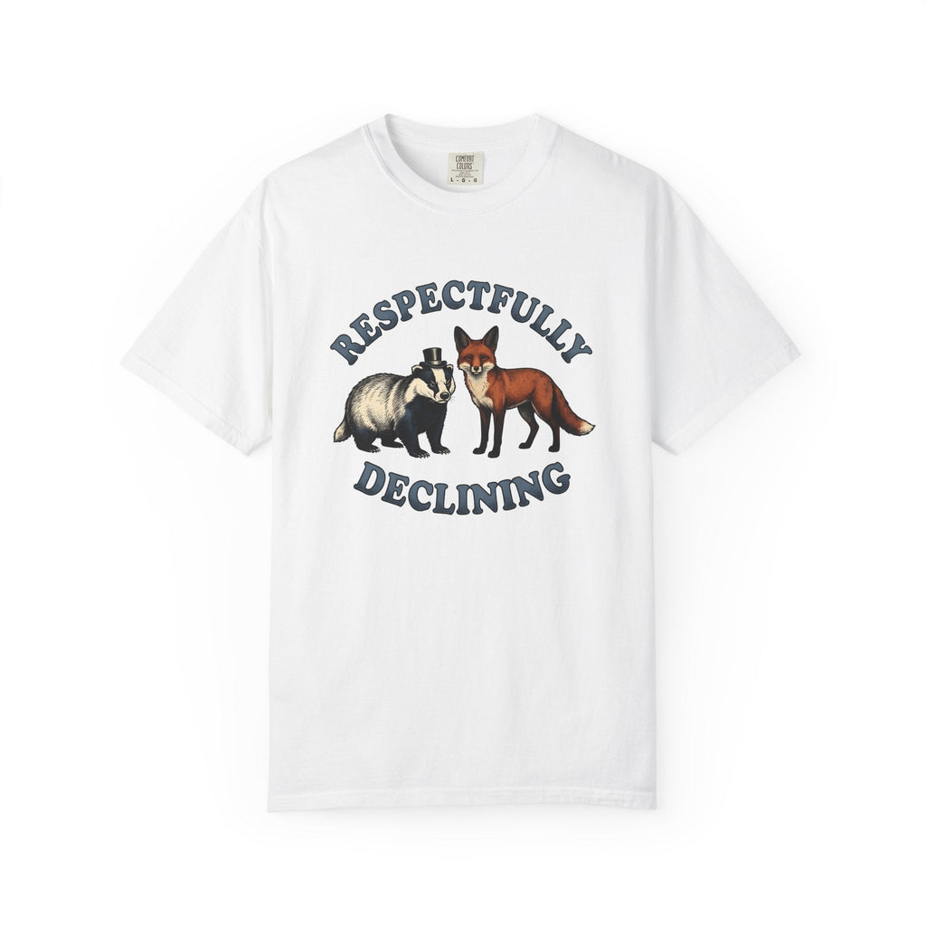 Badger Fox Shirt Funny Fauna Unisex Gift Sketch Tee T-Shirt product image 1