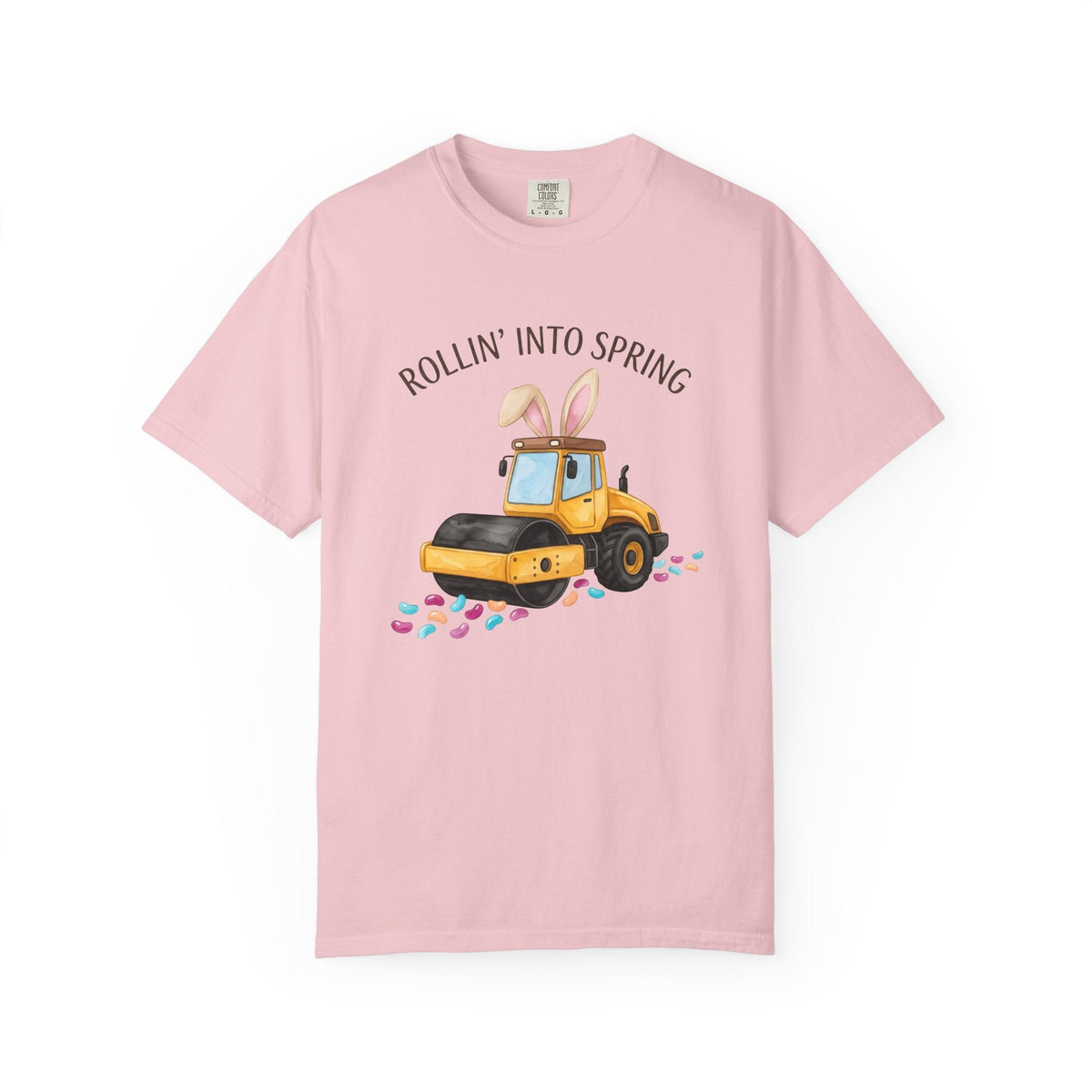 Steamroller Bunny Ears Shirt Easter Construction Unisex product image 3