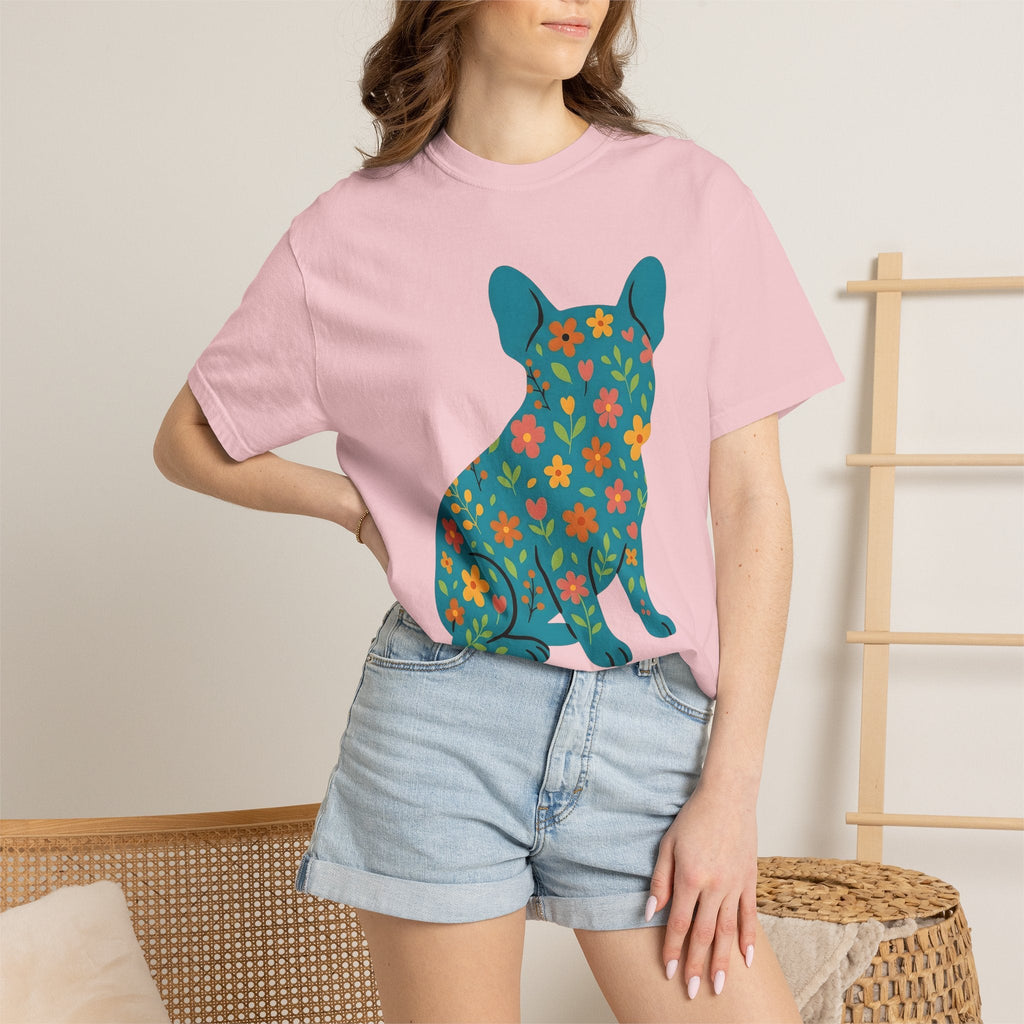 French Bulldog Shirt Dog Pet Unisex Gift Floral Tee T-Shirt product image 12