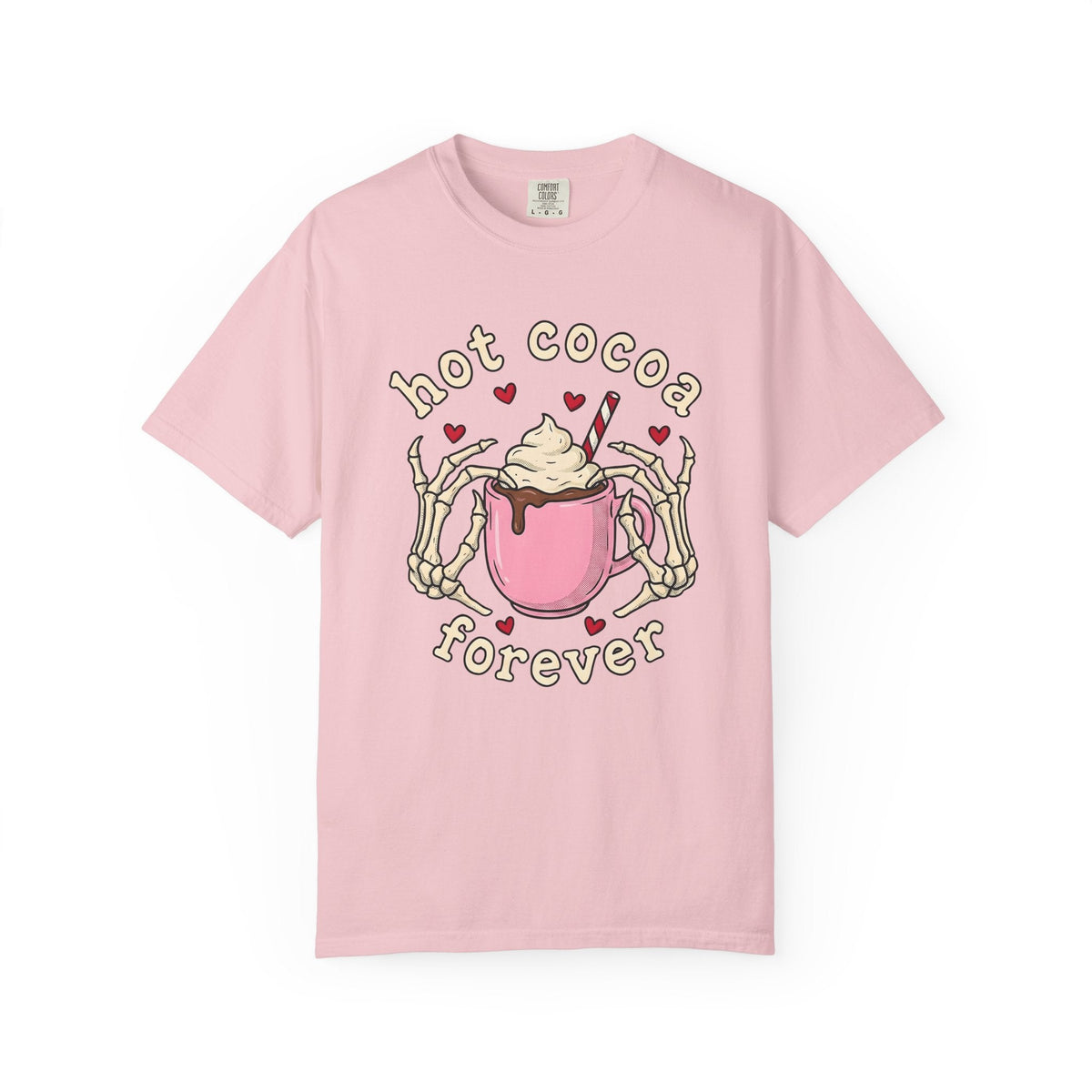 Chocolate Mug Shirt Desserts Macabre Unisex Gift Hand Drawn Tee Hot Chocolate