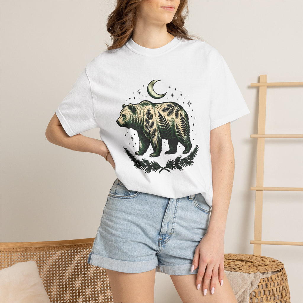 Bear Flower Shirt Animals & Flowers Outdoors Unisex Gift product image 6