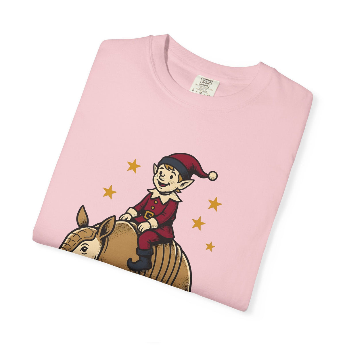 Elf Armadillo Shirt Christmas Fauna Gift Women Caricature product image 11
