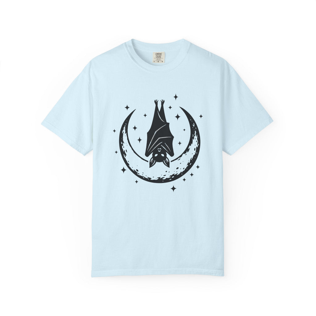 Bat Moon Shirt Boho Chic Space Unisex Gift Eerie Tee Lunar product image 2